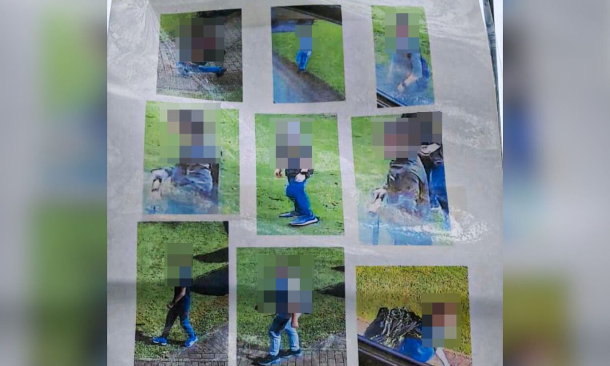 Collage aus mehreren Fotos zeigt Kinder in verschiedenen Situationen im Freien; die Gesichter sind unkenntlich gemacht.