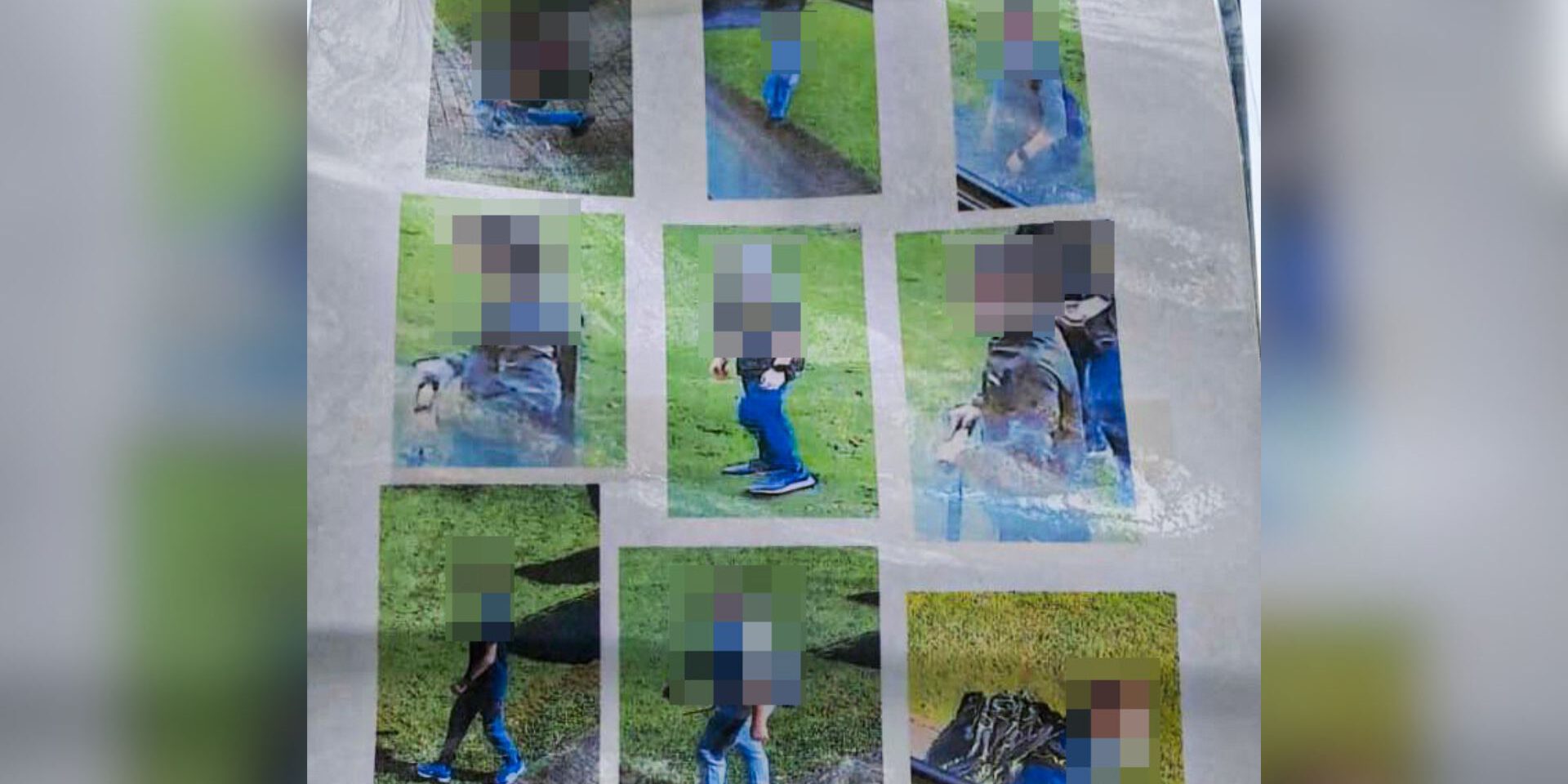 Collage aus mehreren Fotos zeigt Kinder in verschiedenen Situationen im Freien; die Gesichter sind unkenntlich gemacht.