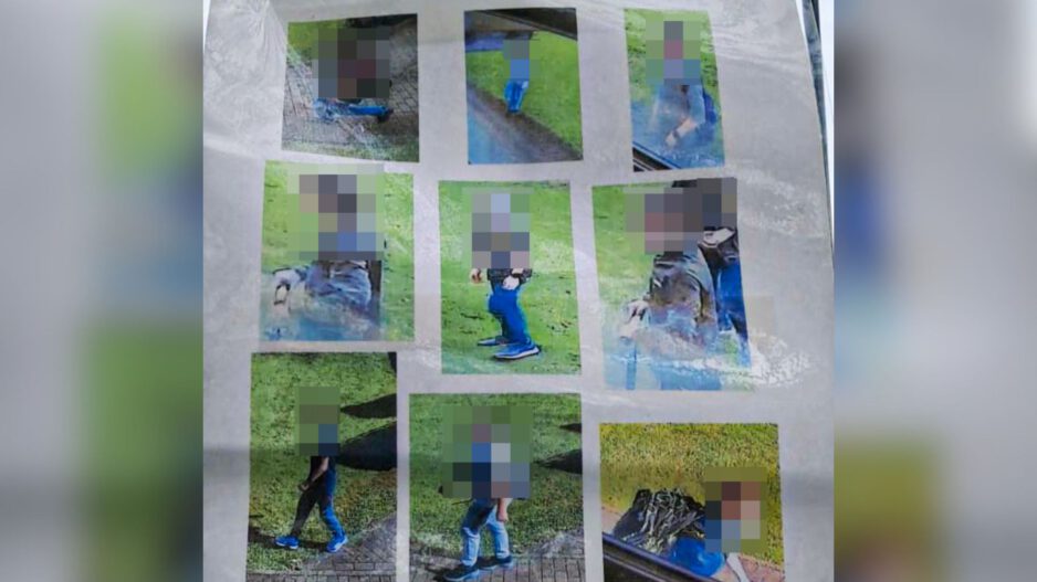 Collage aus mehreren Fotos zeigt Kinder in verschiedenen Situationen im Freien; die Gesichter sind unkenntlich gemacht.