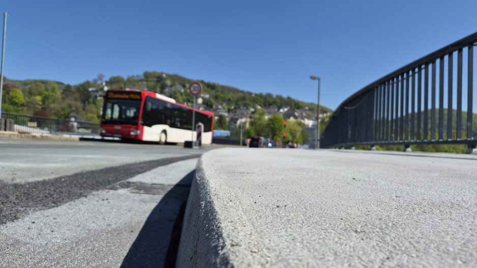 Ein sanierter Bürgersteig