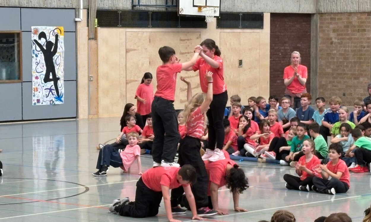 Schüler eines Tanzprojektes