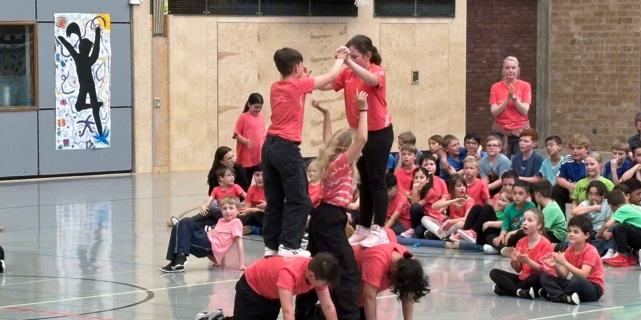 Schüler eines Tanzprojektes