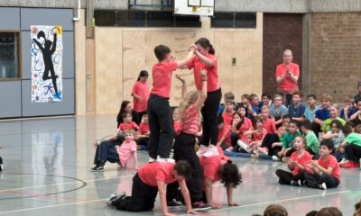 Schüler eines Tanzprojektes