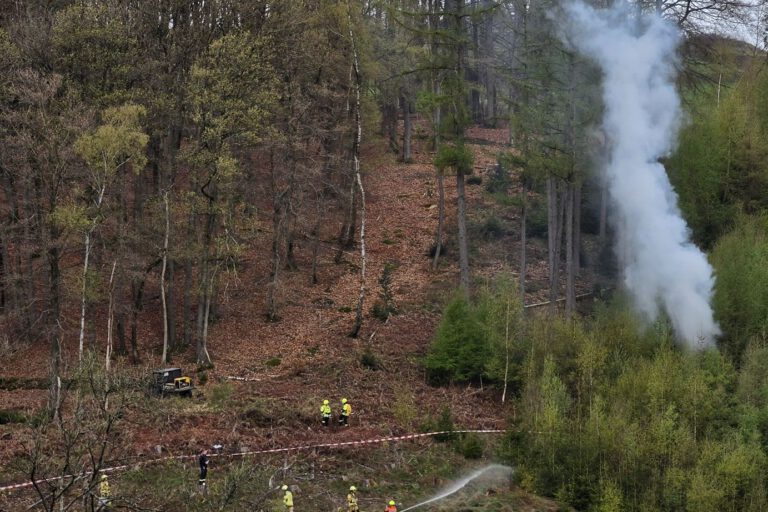 Foto: Feuerwehr Nachrodt-Wiblingwerde Rauch im Wald