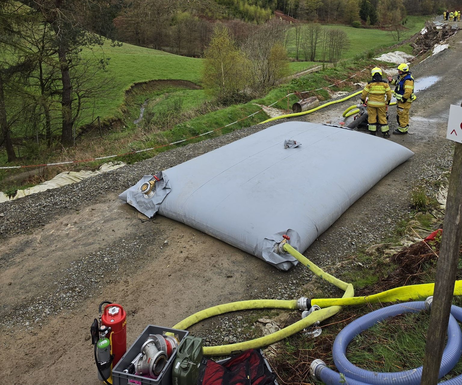 Wasserblase der Feuerwehr