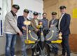 Der FWG-Vorstand bei der Adler-Abnahme.