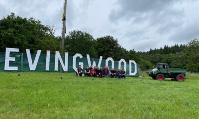 Evingwood-Schriftzug in Evingsen