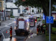 Feuerwehreinsatz am Bahnhof in Altena.