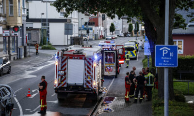 Feuerwehreinsatz am Bahnhof in Altena.