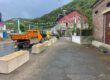 Betonlegosteine vor dem Schießstand in Altena
