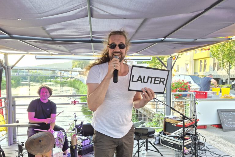Klaus Sonnabend am Lennekai