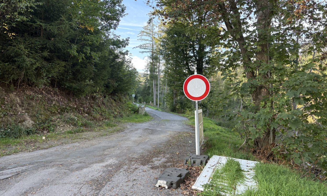 Hallenscheider Weg seit 2021 gesperrt
