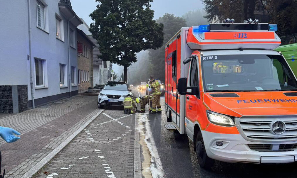 Verkehrsunfall auf der B236 in Nachrodt-Wiblingwerde.