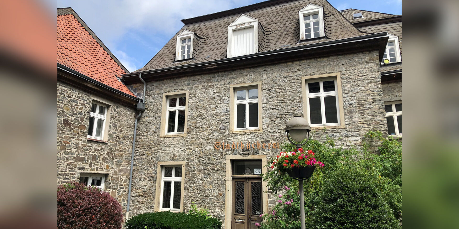 Das Gebäude der Stadtbücherei